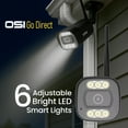 thumbnail image 2 of OSI Wi-Fi Security Spotlight 4MP Bullet Camera Indoor-Outdoor - 6 LED, 2-way talk, Human Ai Detection, Siren, App Notification, Alexa & Google Assistant, Remote View, 2 of 12