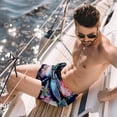 thumbnail image 2 of luoweisi Men's Beach Shorts Quick Dry Swim Trunks with Mesh Lining Dragonfly L, 2 of 5