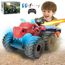 Dinosaur Remote Control Car, 2.4GHz Monster Trucks Dinosaur Toy Car , Doll with Light Sound and Spray Function, Birthday Thanksgiving Christmas Gift for Kids Boys and Girls.Red