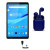 Restored | Lenovo Tab M8 | 8-inch | 16GB | Wi-Fi Only | Bundle: USA Essentials Bluetooth/Wireless Airbuds, Charger By Certified 2 Day Express