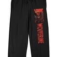 thumbnail image 6 of Marvel Universe Wolverine Men's Black Sleep Pants-Large, 6 of 7