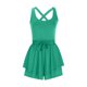 thumbnail image 5 of Puntoco Mujer Verano Casual Transpirable Y Cómodo Deportes Color Sólido Sin Mangas Espalda Al Aire Libre Mono Cruzado Ropa De Yoga Ropa De Tenis Mono Casual Verde Xl, Regalo Para Mujer, 5 of 5