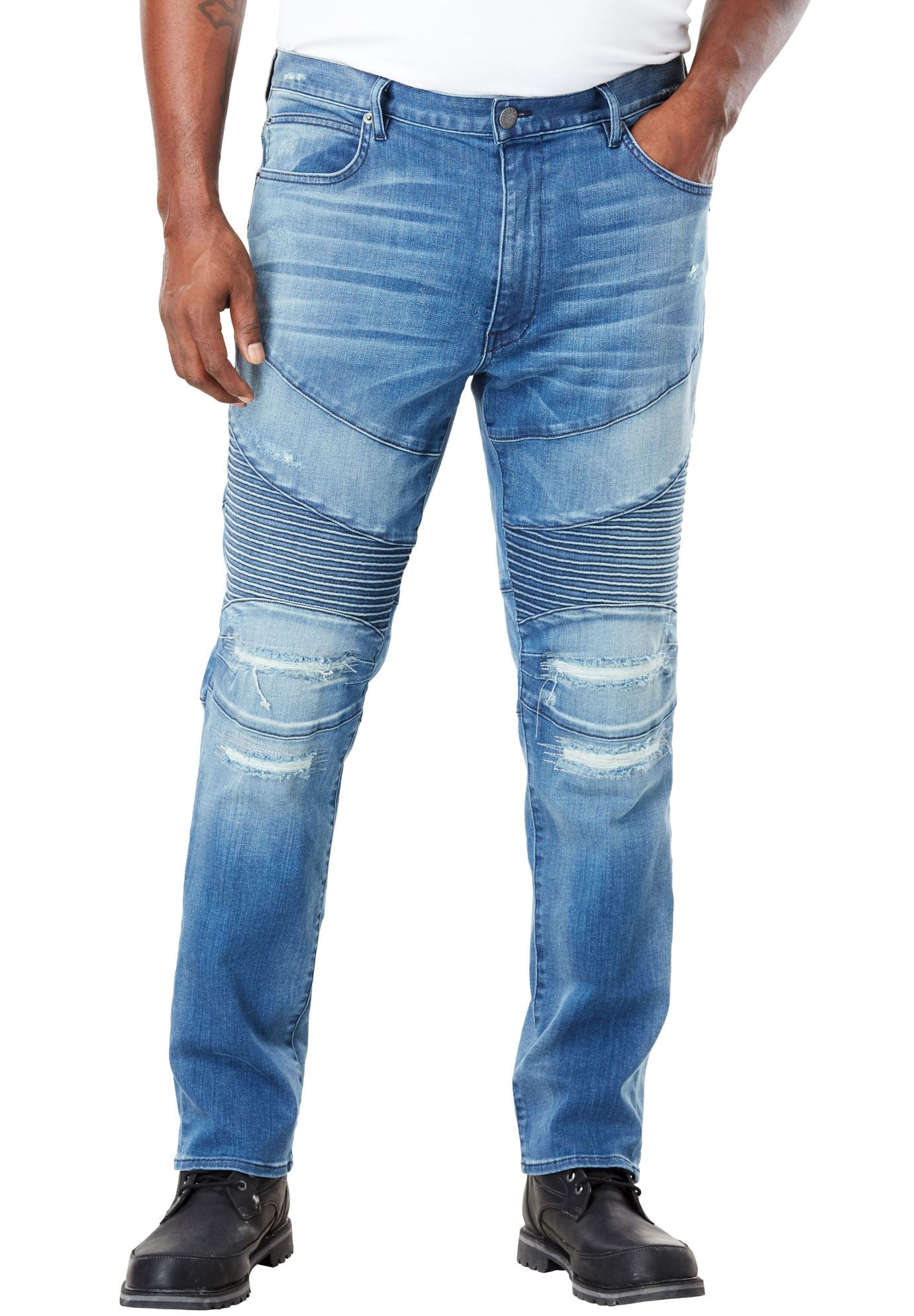 mens big and tall biker jeans