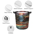 thumbnail image 4 of Dinosaur 3D Pattern Print Foldable Laundry Basket for Clothes Storage Hamper, 4 of 8
