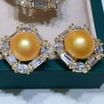 thumbnail image 5 of K-KED 7-8mm gold yellow freshwater pearl necklace bracelet earrings Delicate Jewelry set, 5 of 5