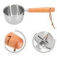 thumbnail image 2 of Mosiee Casserole Multifonctionnelle en Acier Inoxydable Petite Casserole Chauffe-Beurre Fond Plat, 2 of 9
