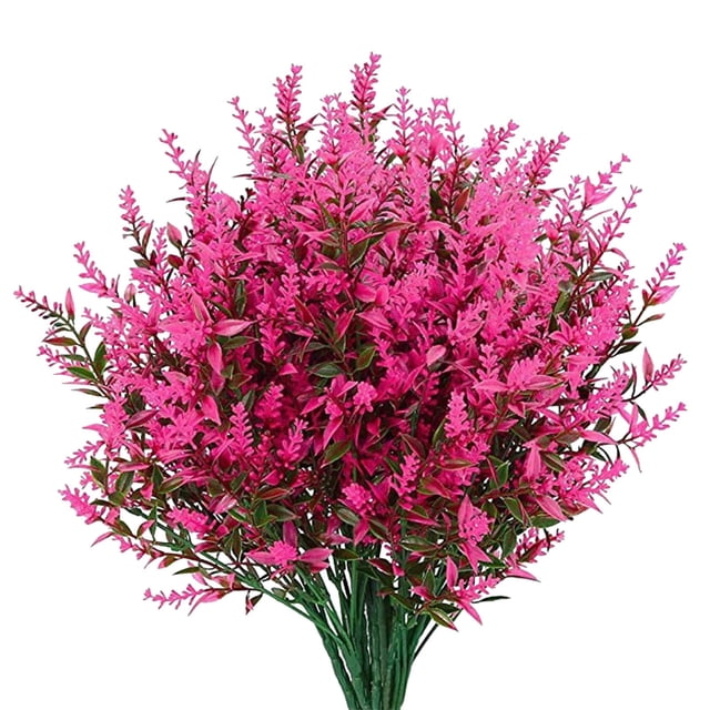 Flores de lavanda artificiales 12 paquetes de flores falsas que no se desvanecen plantas de plástico de imitación Wmkox8yii fhajkh87