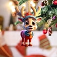 thumbnail image 5 of 2D Christmas Hanging Cartoon Deer Pattern Christmas Tree Hanging Christmas Ornaments Christmas Decorations Christmas Tree Hanging Christmas Hanging Ornaments, 5 of 8