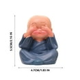 thumbnail image 3 of karymi Aquatic Wood Green Potted Little Monk Decoration Brazilian Wood Baby Buddha Statues Table Decor up to 90% off up to 90% off, 3 of 5