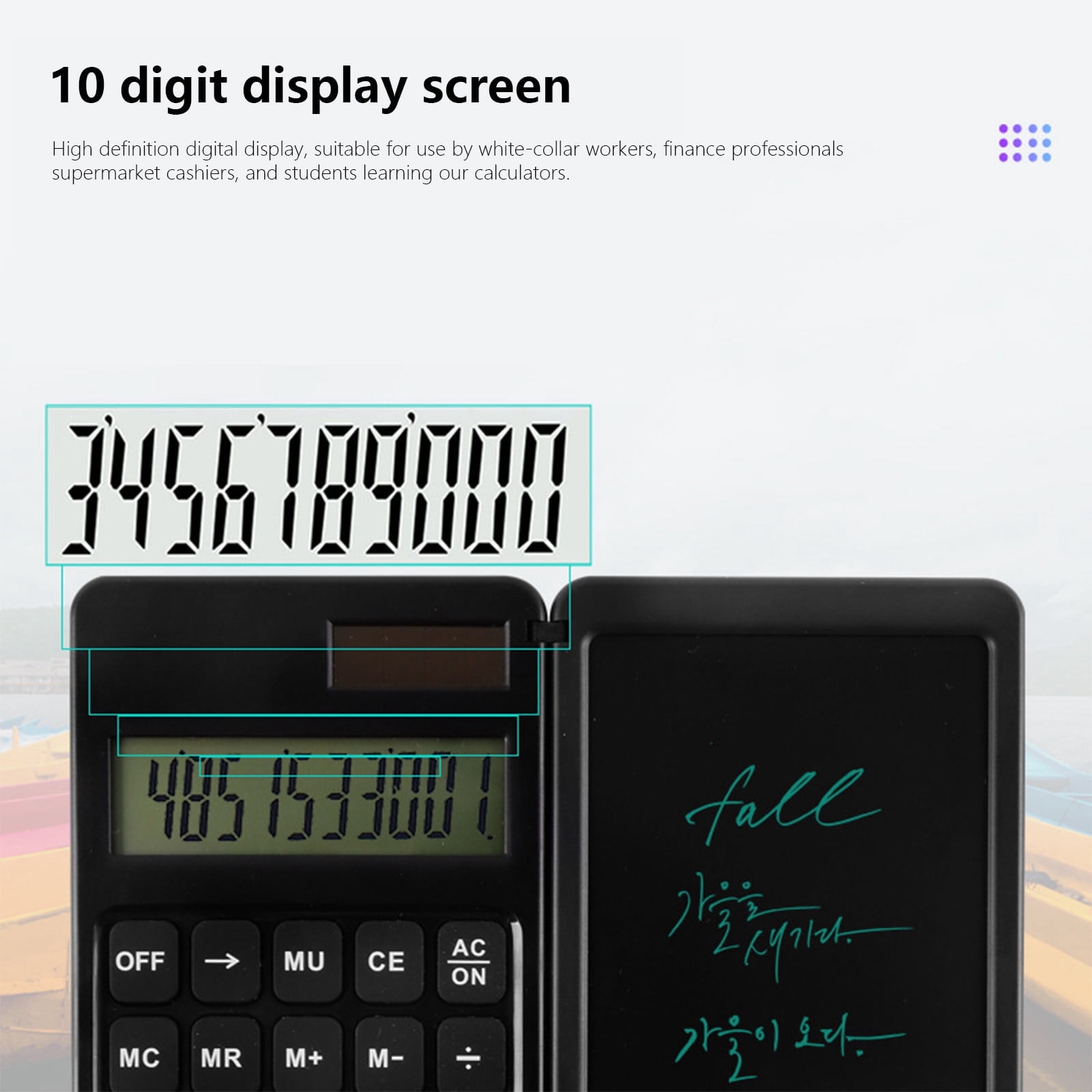 Summer Clearance! YZEGDCH 12 Digit Desk Calculator, Large LCD Display 12-Digit Big Number Accounting Calculator, Perfect for Office Business Home S*chool Daily Use
