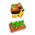 thumbnail image 1 of Juego de 2 Perros de Juguete de Peluche de Zanahoria para Perros, Interacción entre Padres E Hijos, Educación Molar, Juguete para Aumentar El Coeficie 8 zanahorias, 1 of 8