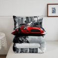 thumbnail image 5 of Erosebridal Red Racing Car Bedding Sets Twin with Comforter, Street Duvet Insert, Speed Sports Decor, Lightweight 2 Pieces, 5 of 7