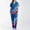 01-Dark Blue, variant on 4th of July Women's 250th Anniversary USA Medical Scrub Set, V-Neck Short Sleeve Top & Straight Leg Pants, 2-Piece Work Uniform with Multi Pockets for Nurses & Healthcare Staff 03-Red M