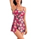 thumbnail image 2 of Trajes de baño Amzcrzy Tankini para mujer, trajes de baño, traje de baño de cintura alta conservador de vacaciones de dos piezas con estampado de moda para mujer, rosa fuerte, S, 2 of 4