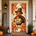thumbnail image 4 of Thanksgiving Door Decor Turkey Hanging Cover Front Door Porch Decoration Fall Holiday Party Entryway Home Seasonal Decoration, 4 of 6