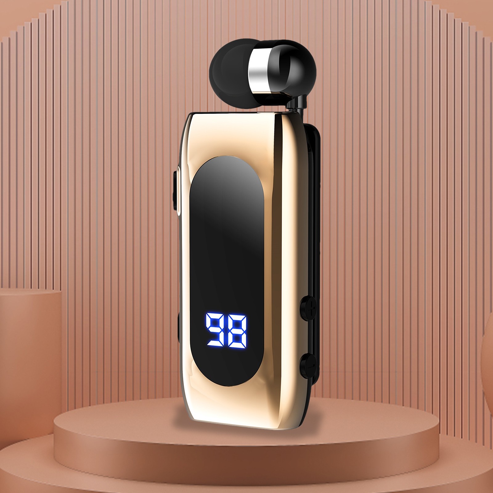 K55 Bluetooth Single Ear InEar Wireless Headphones Business Lavalier