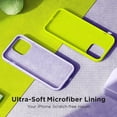 thumbnail image 5 of Designed for iPhone 15 Case,Silicone Ultra Slim Shockproof Protective Phone Case with [Soft Anti-Scratch Microfiber Lining], 6.1 inch, Clove Purple, 5 of 11