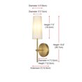 thumbnail image 7 of Living District Mel 5" Wall Sconce In Satin Gold, 7 of 7