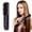 Balck, variant on Aubiu Gobrush Pro, Cordless Hair Straightener Brush, 3 Temperature Settings, Ionic & Ceramic Care, Portable Rechargeable for Frizz-Free Styling, Black