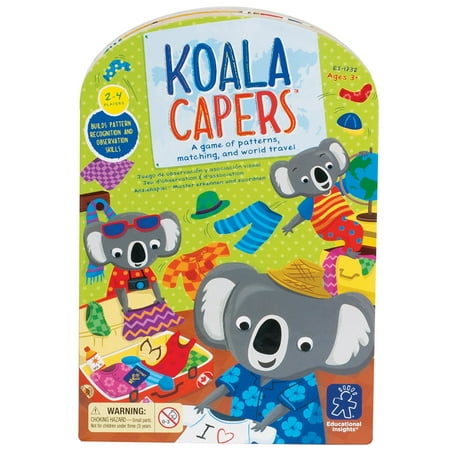 Educational Insights Koala Capers Card Game: Preschool Game-Early Math & Memory Skills, 2-4 Players, Ages 3+