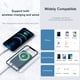 thumbnail image 5 of Cargador inalámbrico magnético 5000mAh para iPhone 12 con MagSafe - Carga rápida 15W y doble puerto USB-C, diseño compacto y portátil en color negro, 5 of 6