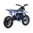 thumbnail image 2 of Fompes Electric Dirt Bike,3 Speed Modes up to 15.5 mph, 36V Electric Motorcycle for Kids, 250W High-Performance Motor Ebike, Blue, 2 of 16
