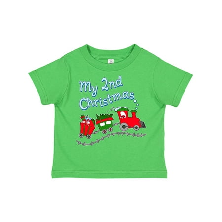 

Inktastic My 2nd Christmas Train with Presents and Tree Gift Toddler Boy or Toddler Girl T-Shirt