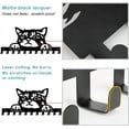 thumbnail image 4 of Cute Cat Hooks Key Holder Cat Wall Mounted Door Key Organizer for Dog Leash Animal Theme Decorative Hook with Screws Art Decor for Kitchen Hat Rack Gift for Cat Lover Black, 4 of 9