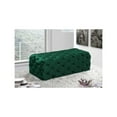 thumbnail image 4 of Meridian Furniture Casey Button Tufted Green Velvet Ottoman and Bench, 4 of 4