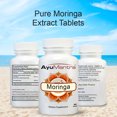 thumbnail image 3 of AyuMantra Comprimés de Moringa (90 Comprimés, 1000 Mg) / Soutient la Purification du Sang et la Désintoxication, 3 of 6