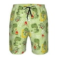 thumbnail image 3 of Logiee Cute Dinosaurs Cartoon Print Mens Swim Trunks Quick Dry Board Shorts,Breathable Hawaii Beach Shorts Swimwear Bathing Suits-XX-Large, 3 of 6