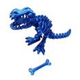 thumbnail image 2 of Dragón articulado impreso en 3D, articulaciones móviles, decoración del hogar, dragón de juguete Flexible realista, adorno de dragón para vacaciones, Azul, 2 of 8