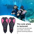 thumbnail image 2 of CSChome Lightweight Diving Fins Plastic Diving Fins Swimming Training Flippers Short Blade Flippers Leg Strength Building, 2 of 7