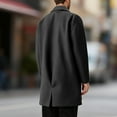 thumbnail image 6 of Aihuaihua Men's Trench Winter Coat Double Business Wool Coat Leisure Comfortable Men's Coat Winter Trench Coat Plain Autumn Transition Coat GY3 M, 6 of 7