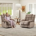 thumbnail image 7 of Bonzy Home Recliner Chairs Set of 2 for Living Room Manual Reclining Chair Single Sofa for Bedroom, Camel, 7 of 7