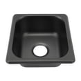 thumbnail image 1 of Fregadero Para RV, Fregadero De Acero Inoxidable Galvanizado Negro De 175 X 160 X 70 Mm Para Barco, Cocina, Caravana, 1 of 7