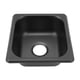 thumbnail image 5 of Fregadero de RV, Electroplacado Negro de 175 x 160 x 70 mm Fregadero de Acero inoxidable Caída en el Bote para el Baño para el Baño para el baño para la caravana, 5 of 7