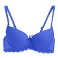 thumbnail image 4 of Sngxgn Women's Smoothing with Seamless Stretch Wireless Lightly Lined Comfort Bra(Blue,36), 4 of 4