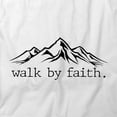 thumbnail image 2 of walk by faith T-Shirt | Religious Christian White Tee Gift, 2 of 5