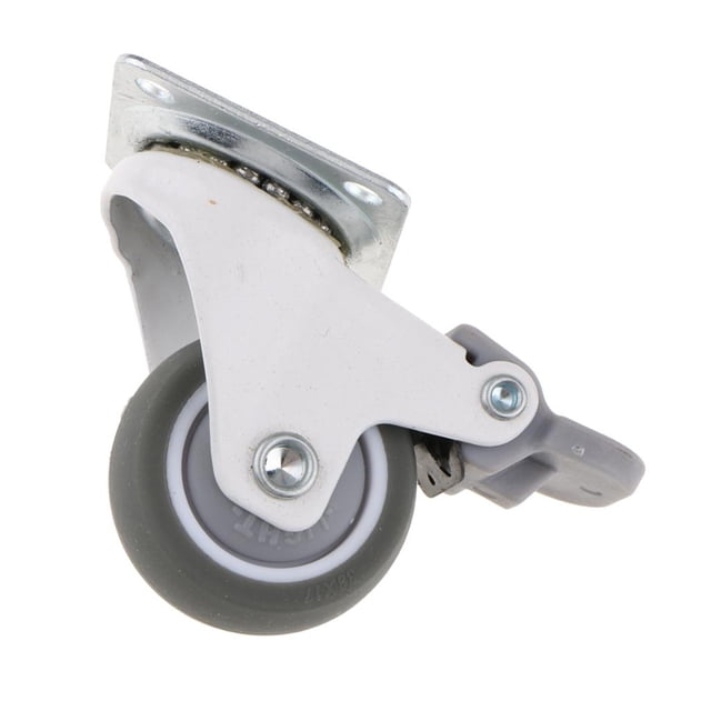 Rueda Giratoria con Plata 1,5 " Herramientas Eléctricas Suministros de Trabajo Cola Ruedas de alta resistencia con freno