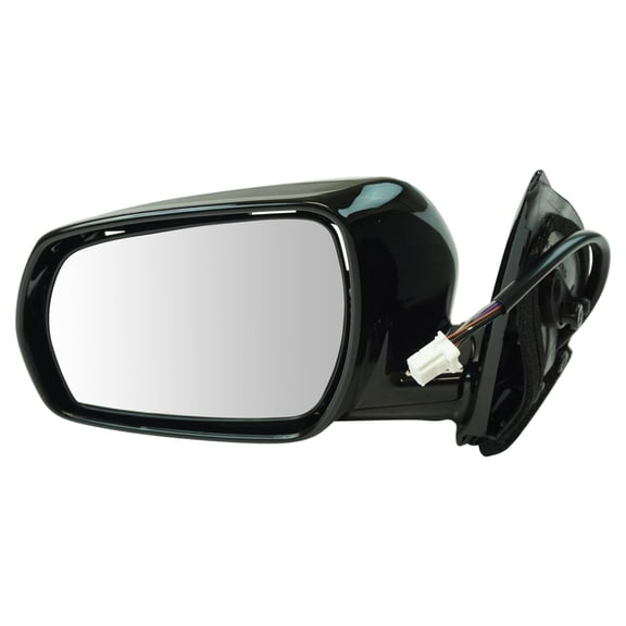 TRQ Driver Side Mirror Assembly Electric Adjustment Heated Memory Black Fits 2012-2014 Ford Edge with Smart Entry NI1320178