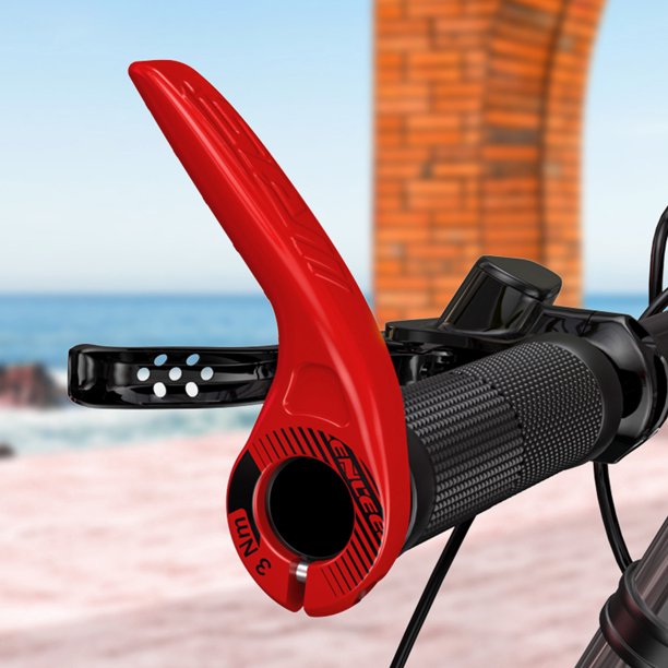 ENLEE Bike Grip Bar End Handle Ligero Ciclismo Fatiga Alivio (Rojo)