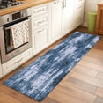 thumbnail image 2 of Kitchen Runner 2 x 6 Ft, Navy Blue Ombre Non-Slip Residential Carpet, Gradient Abstract Art Vintage Indoor Crawling Mats Runner Rugs for Living Room/Dining Room/Bedroom, 2 of 8