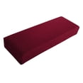 thumbnail image 3 of Bench High Stretch Slipcover Dining Room Bench Seat for dining Cushion Cover Wine, 3 of 9