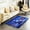 Blue White Orange, variant on YST White Fox Decorative Washable Rug 3x5,Xmas Dreamy Blue Area Rugs,Warm Cabin Lodge Retro Farmhouse Carpet,Wildlife Wild Animal Indoor Floor Mat for Bedroom Living Room Bedside Classroom