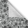 thumbnail image 5 of Ambesonne Paisley Grommet Curtain, Floral Retro Circles, 50" x 96", Black and White, 5 of 6