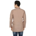 thumbnail image 3 of Kurta Courte en Coton pour Hommes Robe Mode Indienne Vêtements (Marron, G), 3 of 5