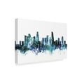 thumbnail image 2 of Trademark Fine Art 'Los Angeles California Blue Teal Skyline' Canvas Art by Michael Tompsett, 2 of 3