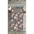 thumbnail image 3 of Ambesonne Shabby Flora Quilted Bedspread Set 2 Pcs, Rural Buds Vintage, Twin Size, Multicolor, 3 of 3