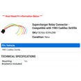 thumbnail image 2 of Supercharger Relay Connector - Compatible with 1985 Cadillac DeVille, 2 of 2